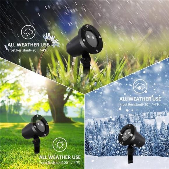 Christmas Projector Lights Outdoor Decorations Plug in Projector - Picture 4 of 6